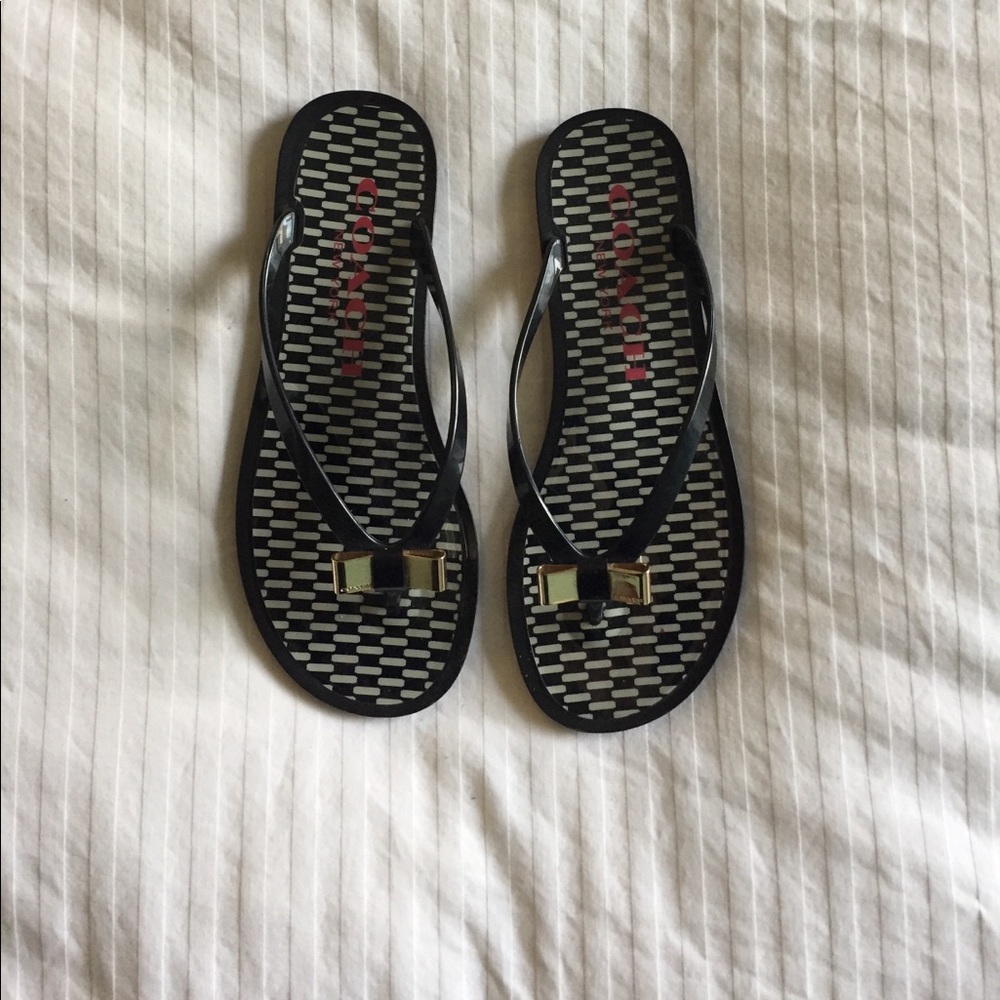 Coach flip flops